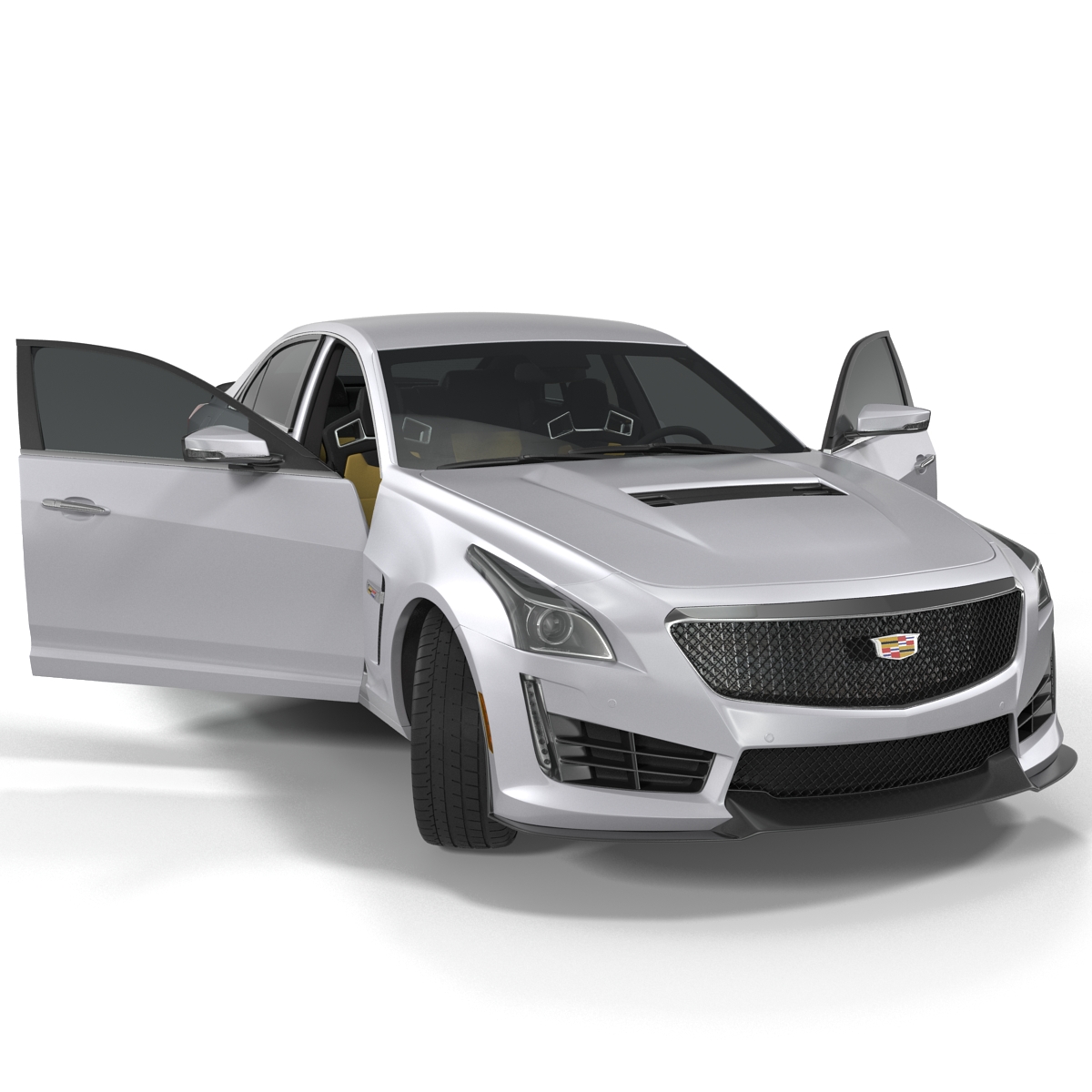 3D Cadillac CTS-V 2016 Rigged