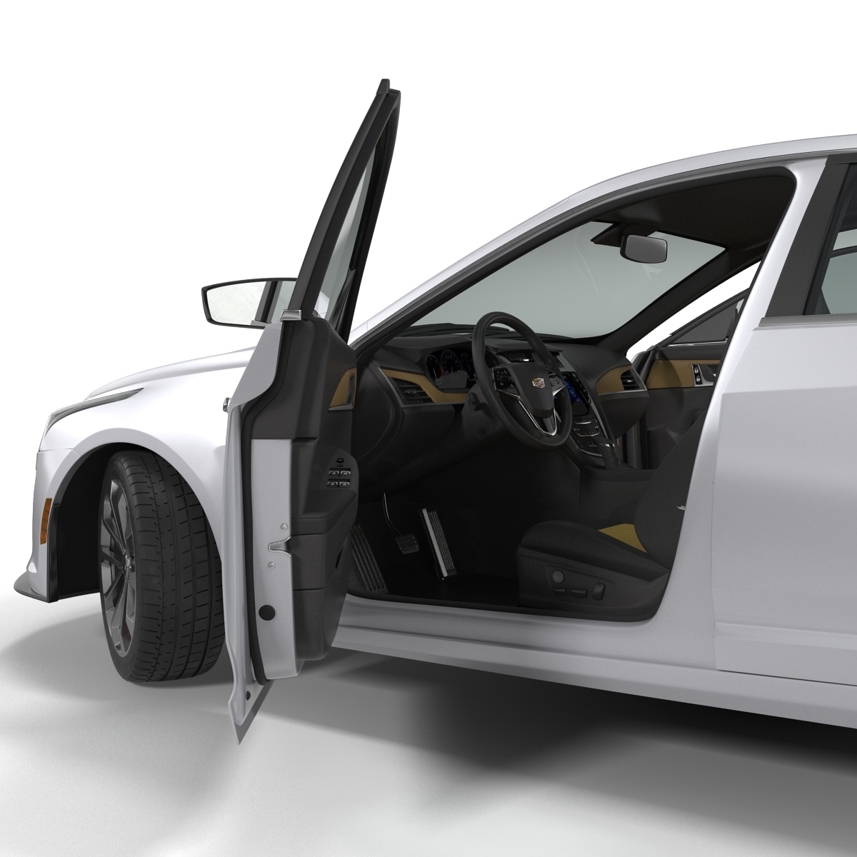 3D Cadillac CTS-V 2016 Rigged