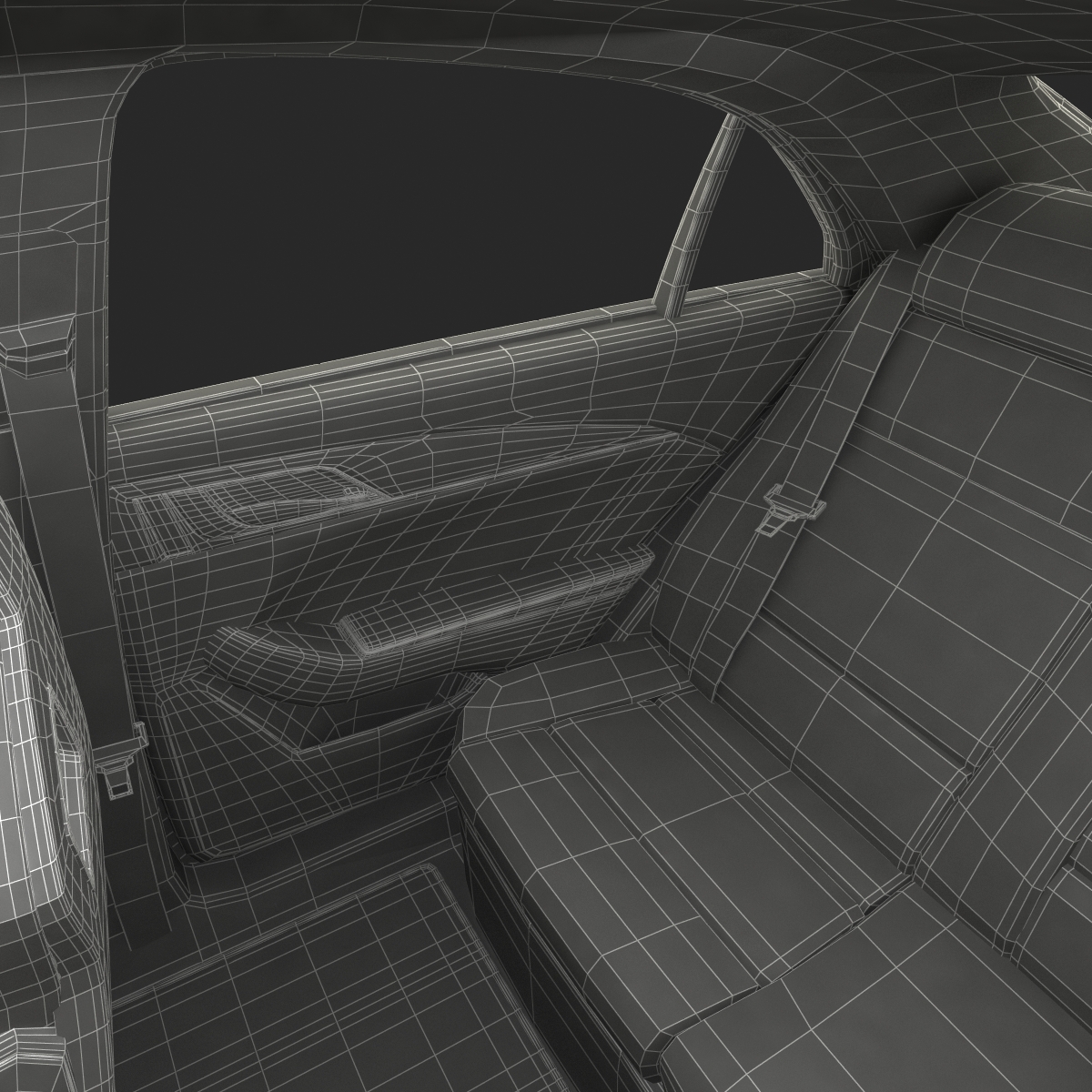 3D Cadillac CTS-V 2016 Rigged