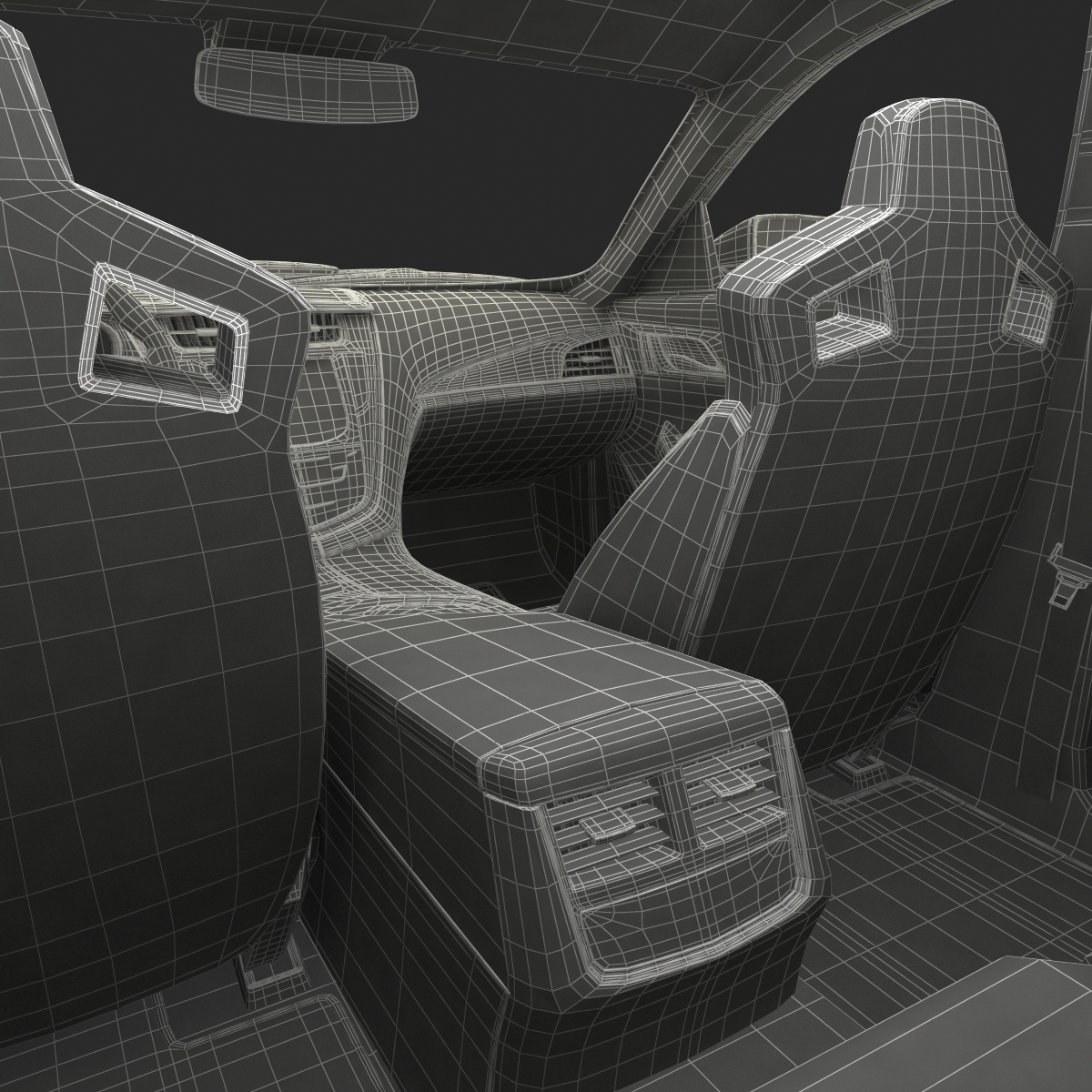 3D Cadillac CTS-V 2016 Rigged