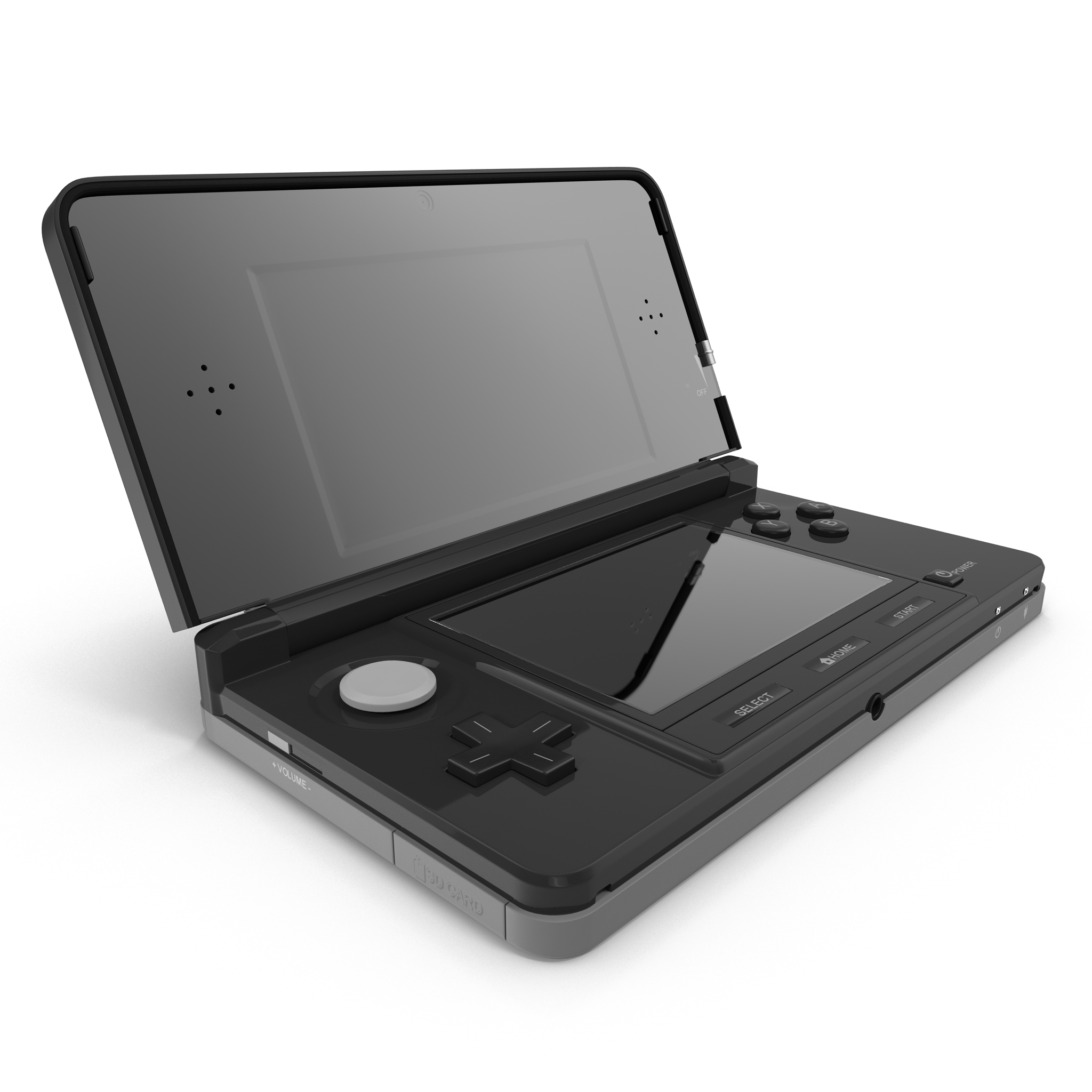 3D Nintendo 3DS Black model