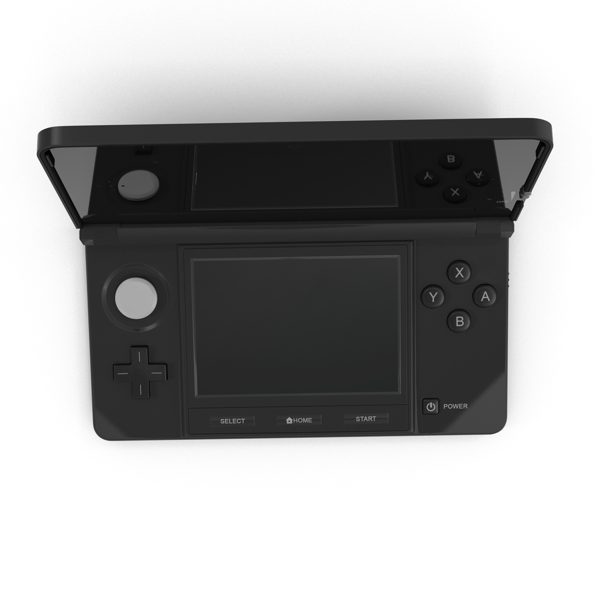 3D Nintendo 3DS Black model