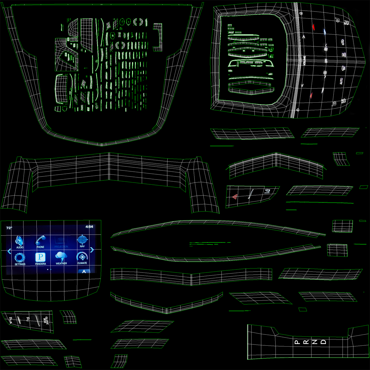 3D model Cadillac CTS-V 2016 Simple Interior