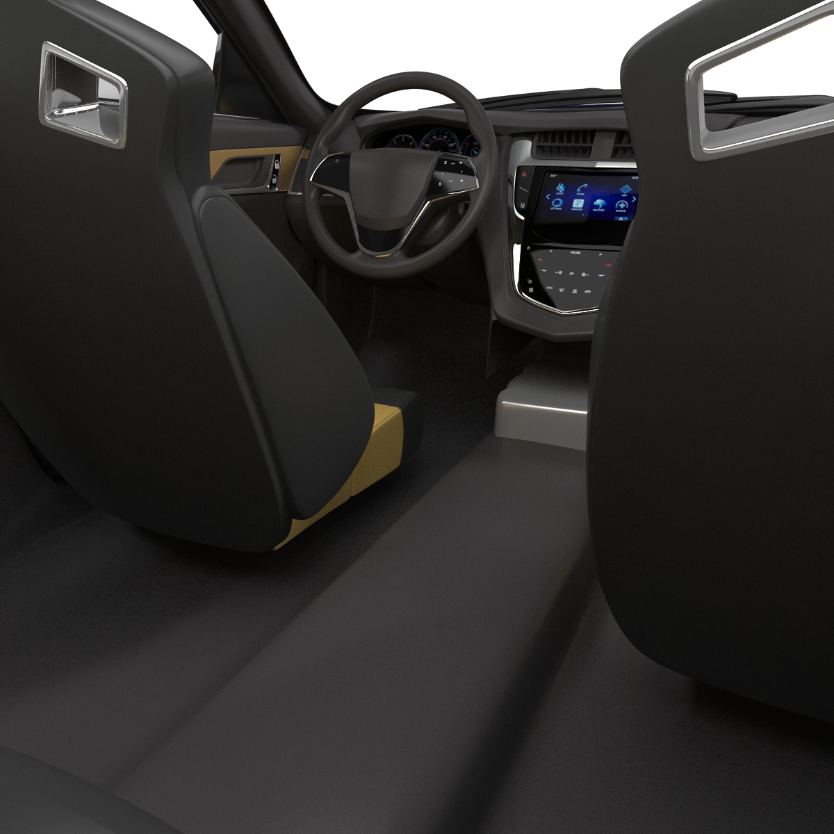 3D model Cadillac CTS-V 2016 Simple Interior