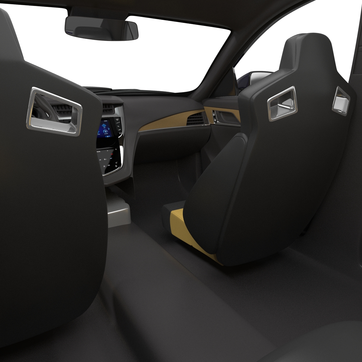 3D model Cadillac CTS-V 2016 Simple Interior