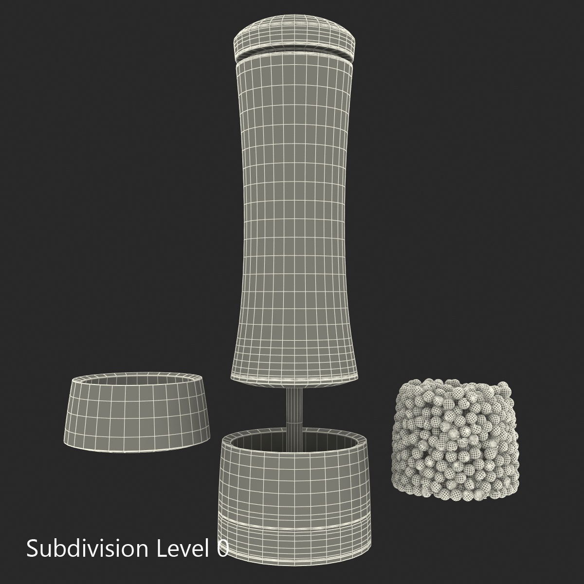 3D Pepper Mill 3 model