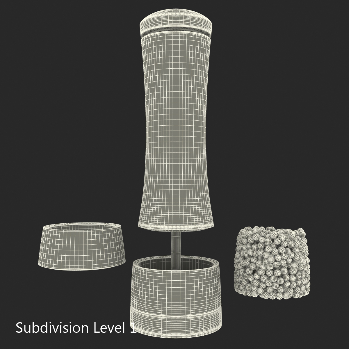 3D Pepper Mill 3 model