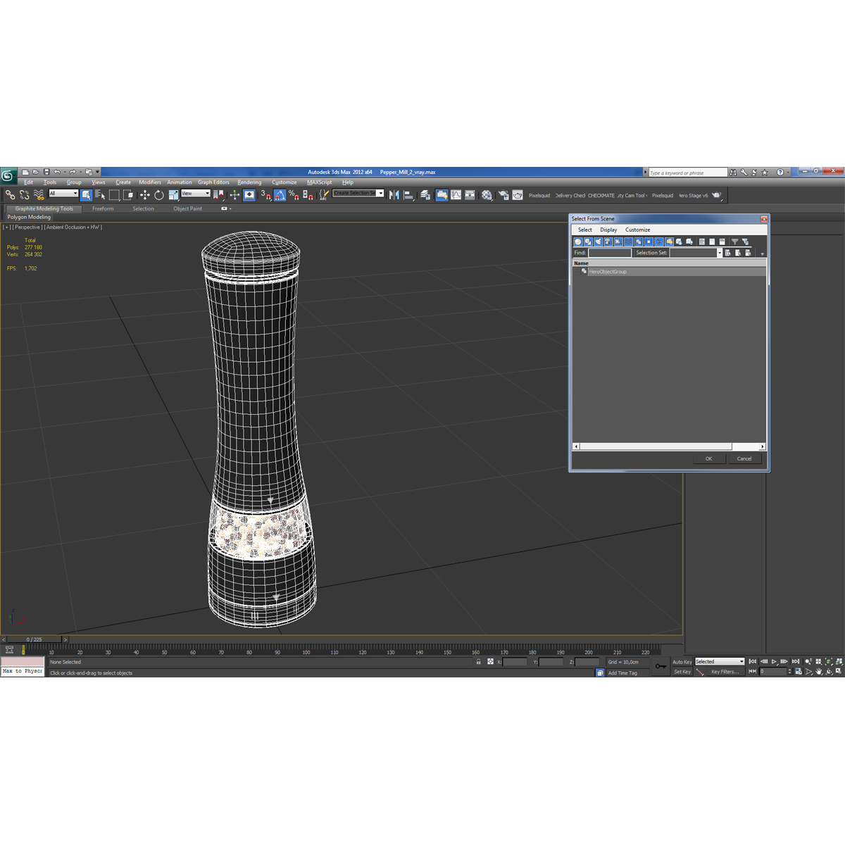 3D Pepper Mill 3 model