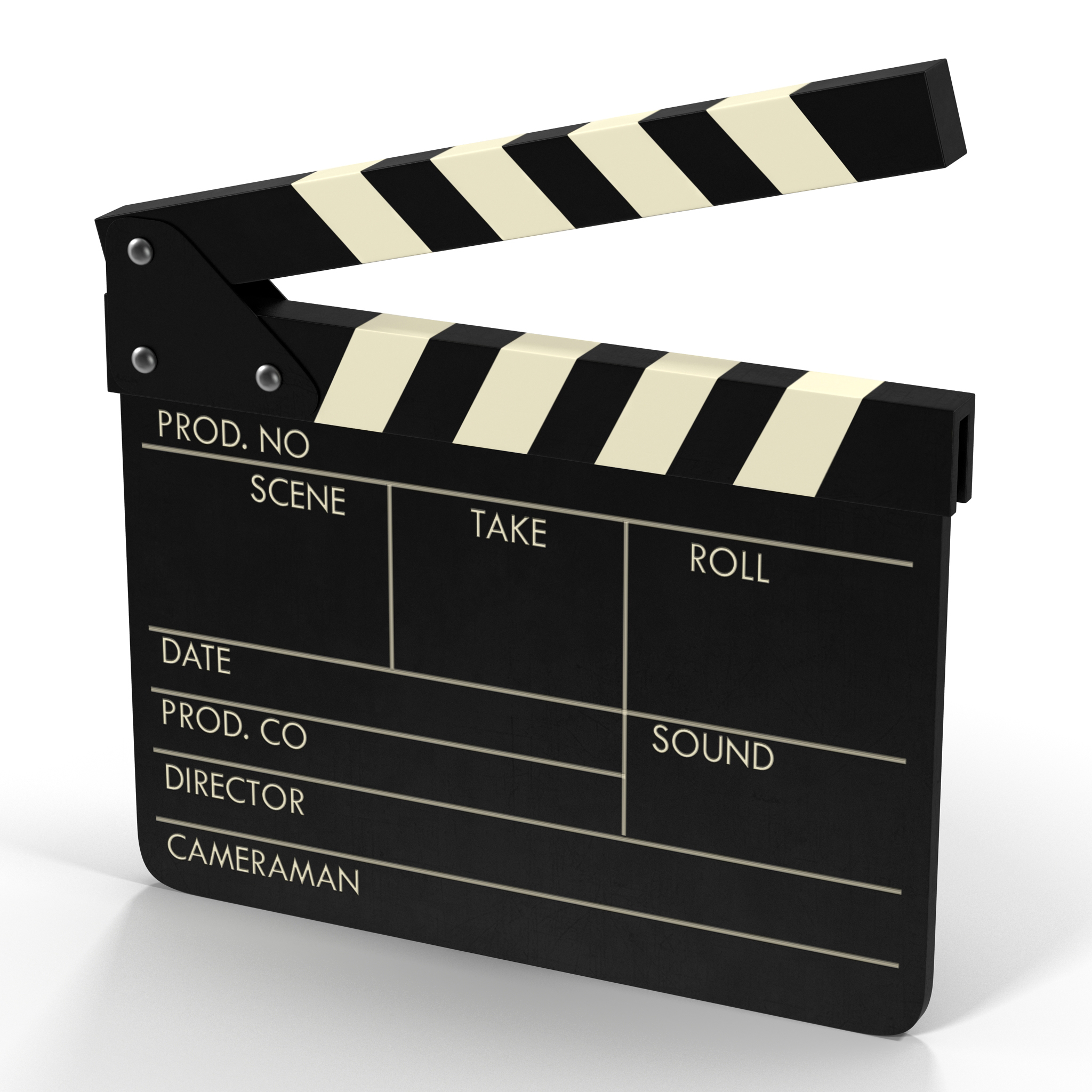 Clapboard 3D model