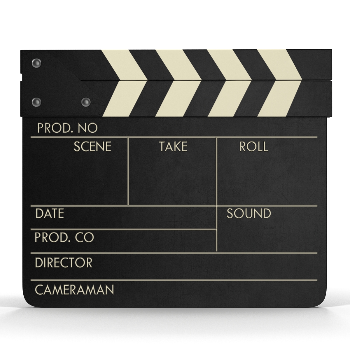 Clapboard 3D model