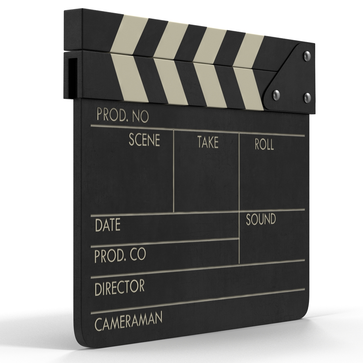 Clapboard 3D model