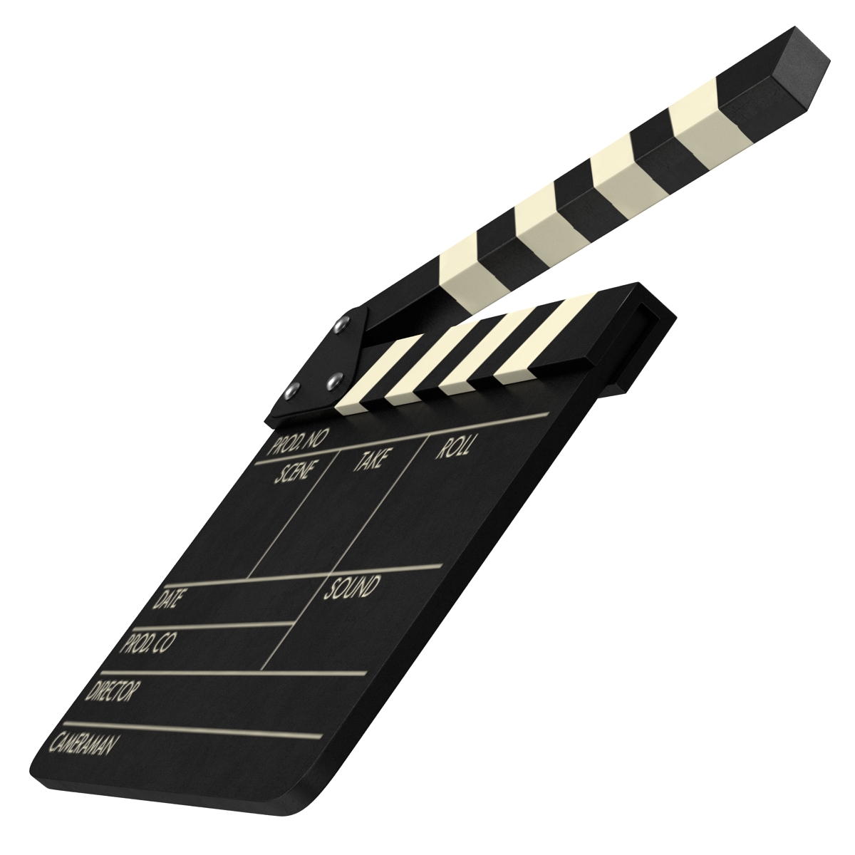 Clapboard 3D model