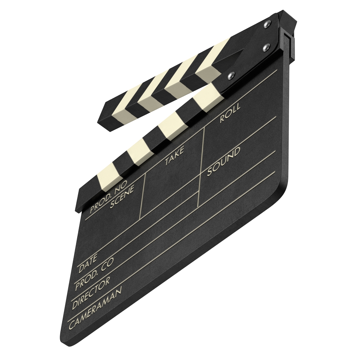 Clapboard 3D model