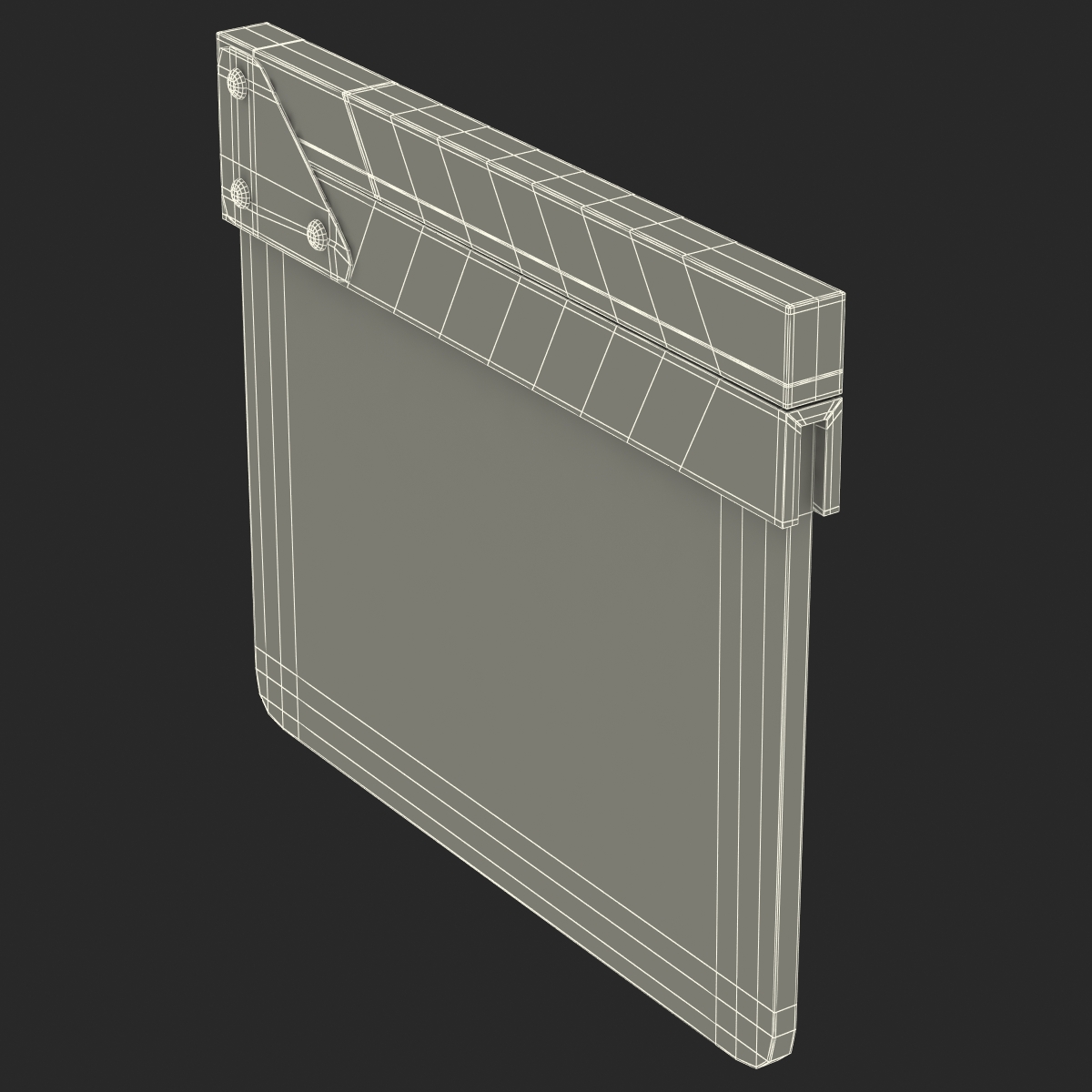 Clapboard 3D model