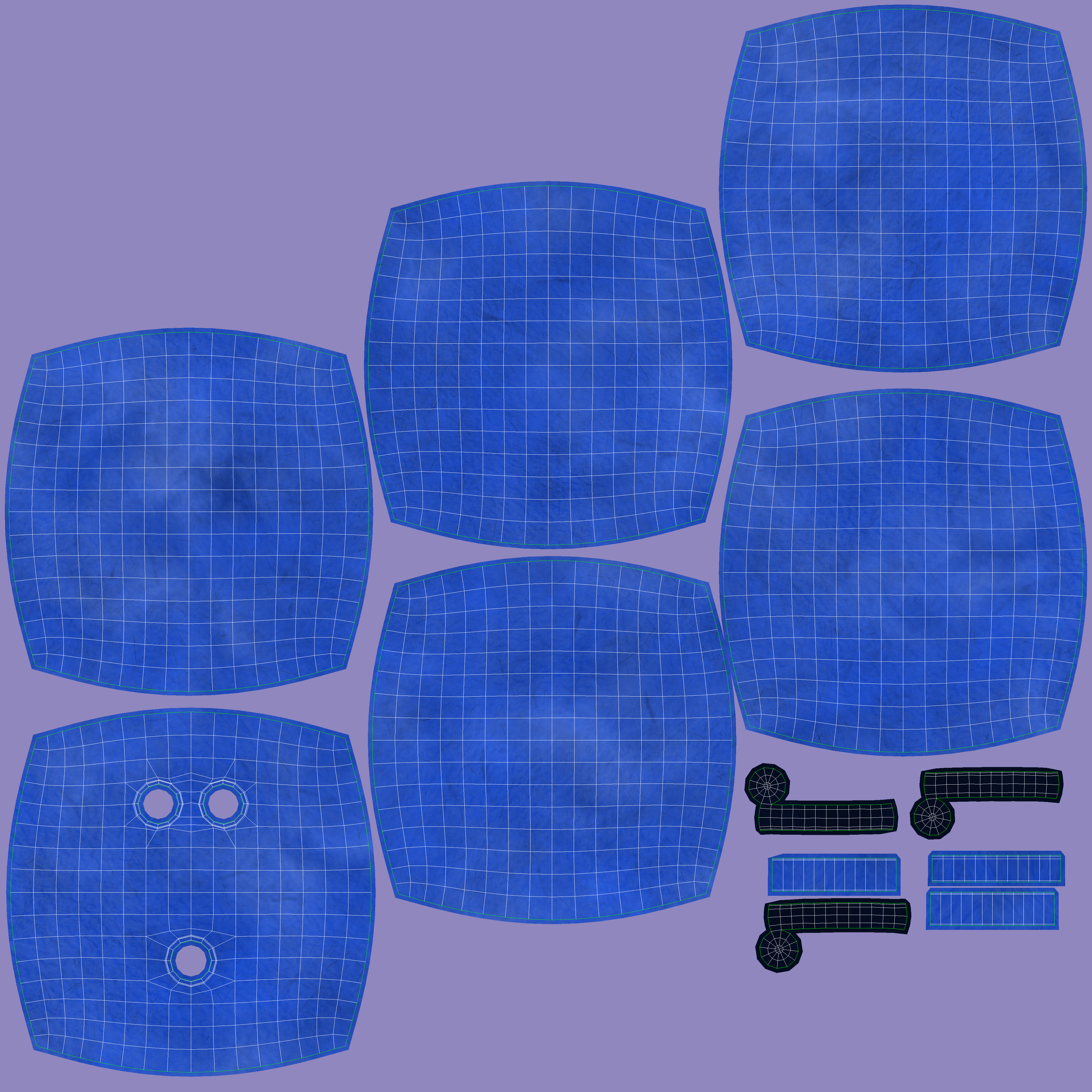 Bowling Ball Blue 3D