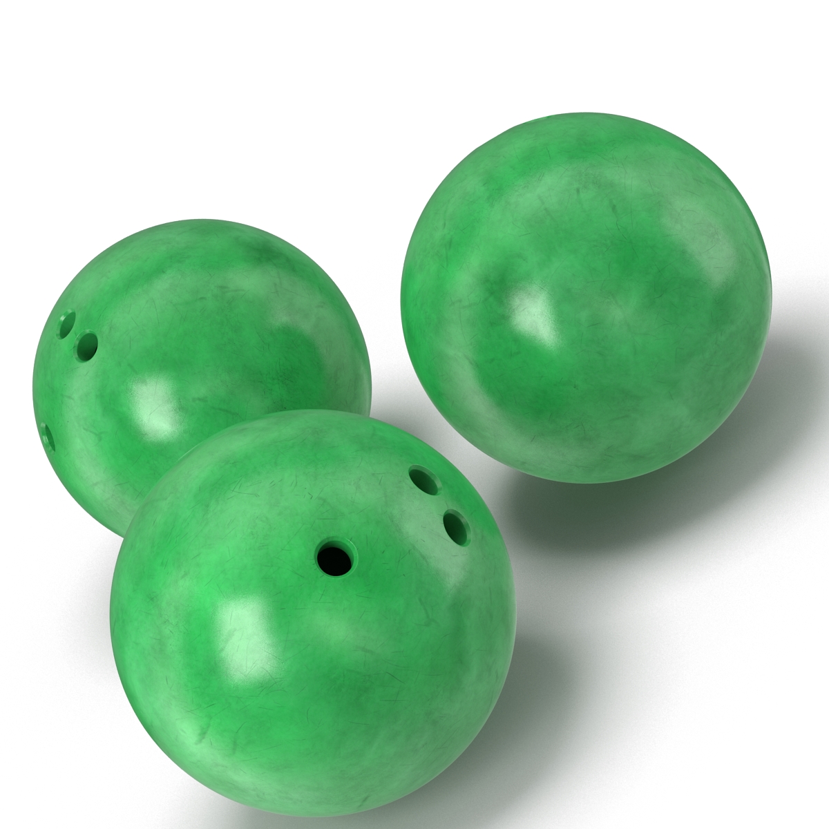 3D Bowling Ball Green model