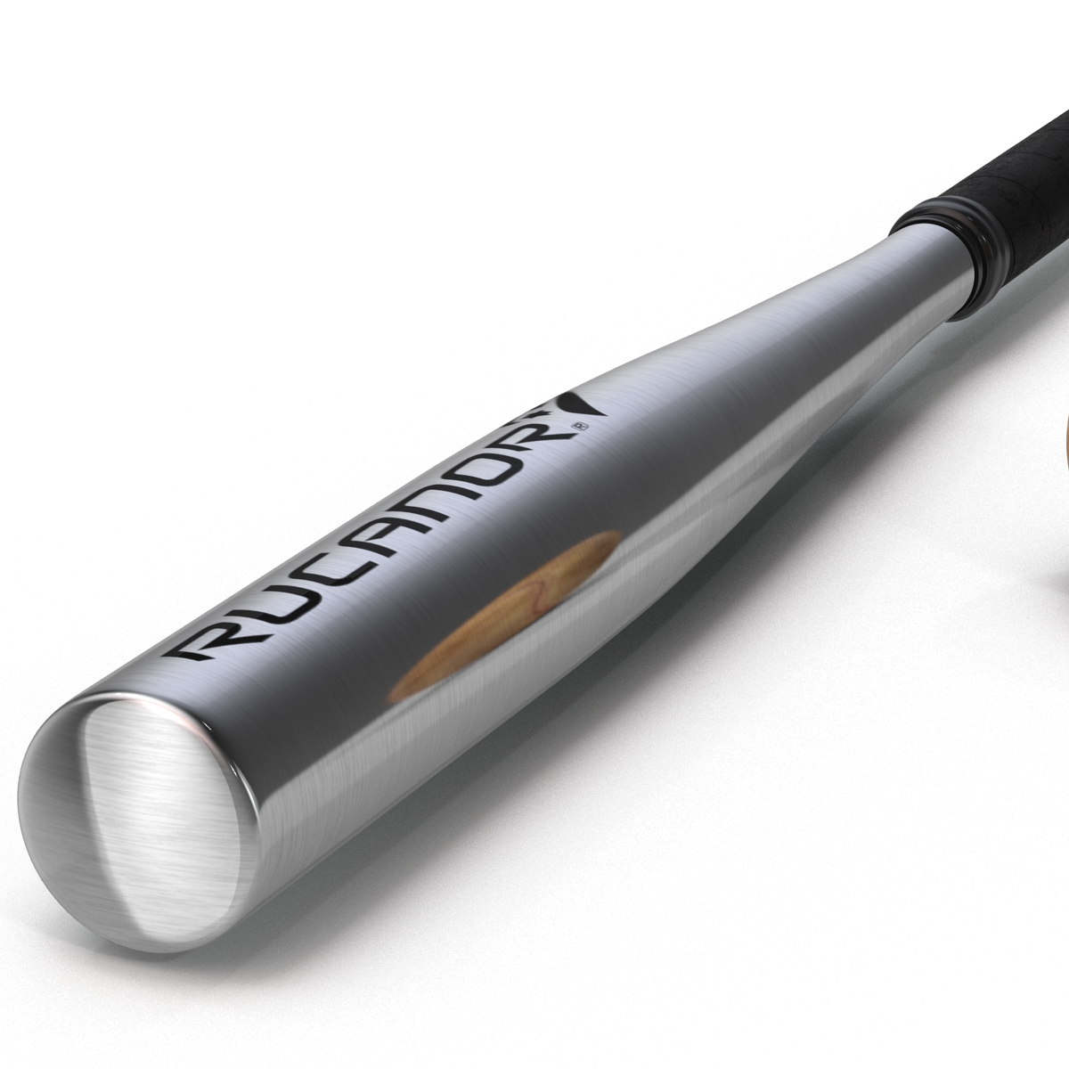 3D Baseball and Metal Baseball Bat