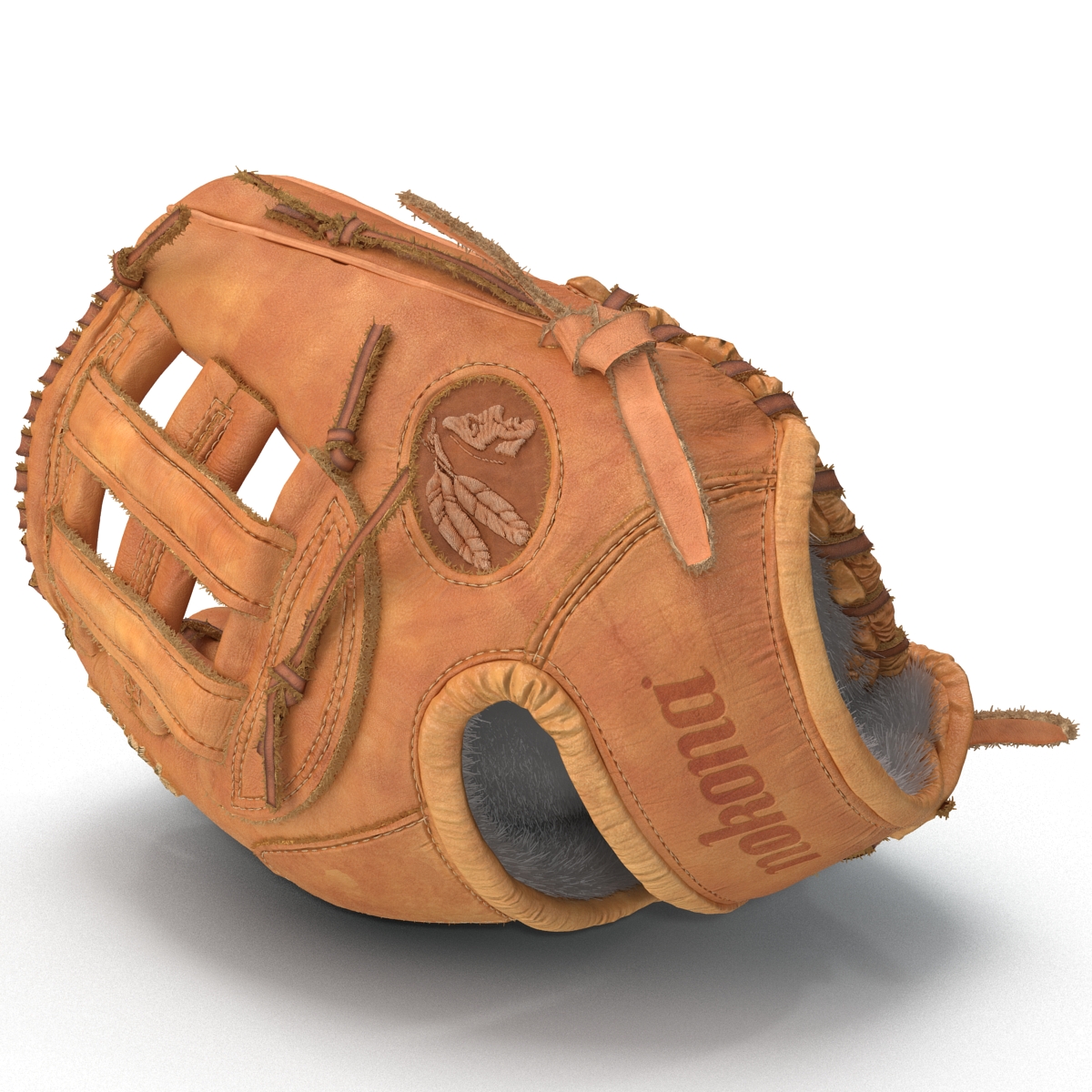 3D Baseball Glove And Ball model