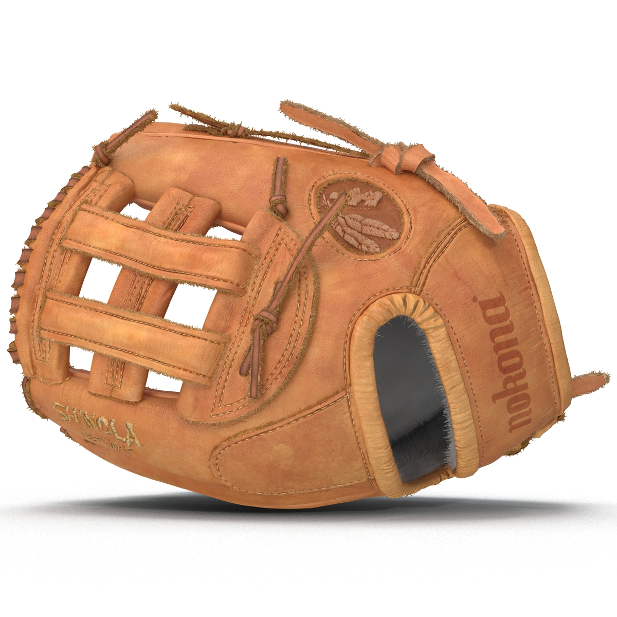 3D Baseball Glove And Ball model