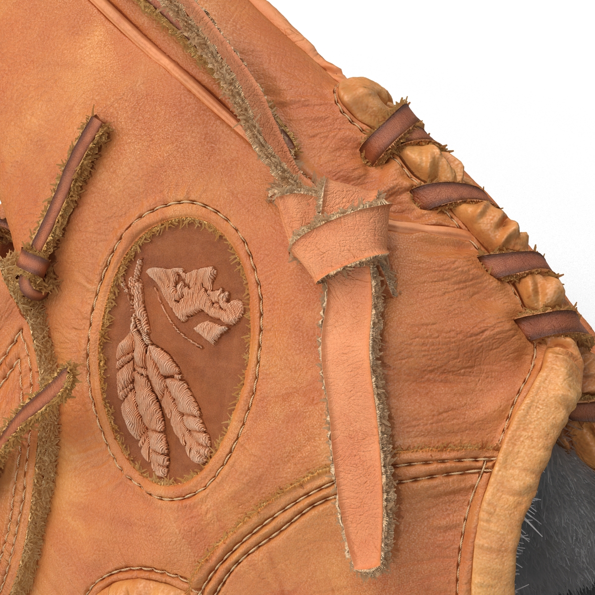 3D Baseball Glove And Ball model