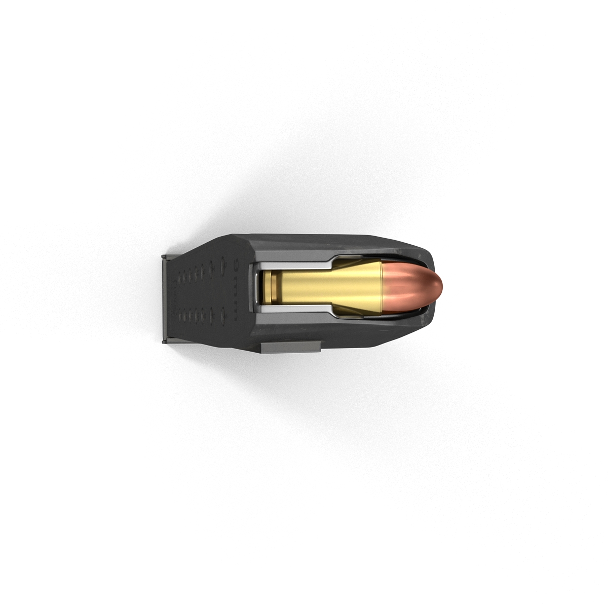 3D 9mm Ammo Clip model