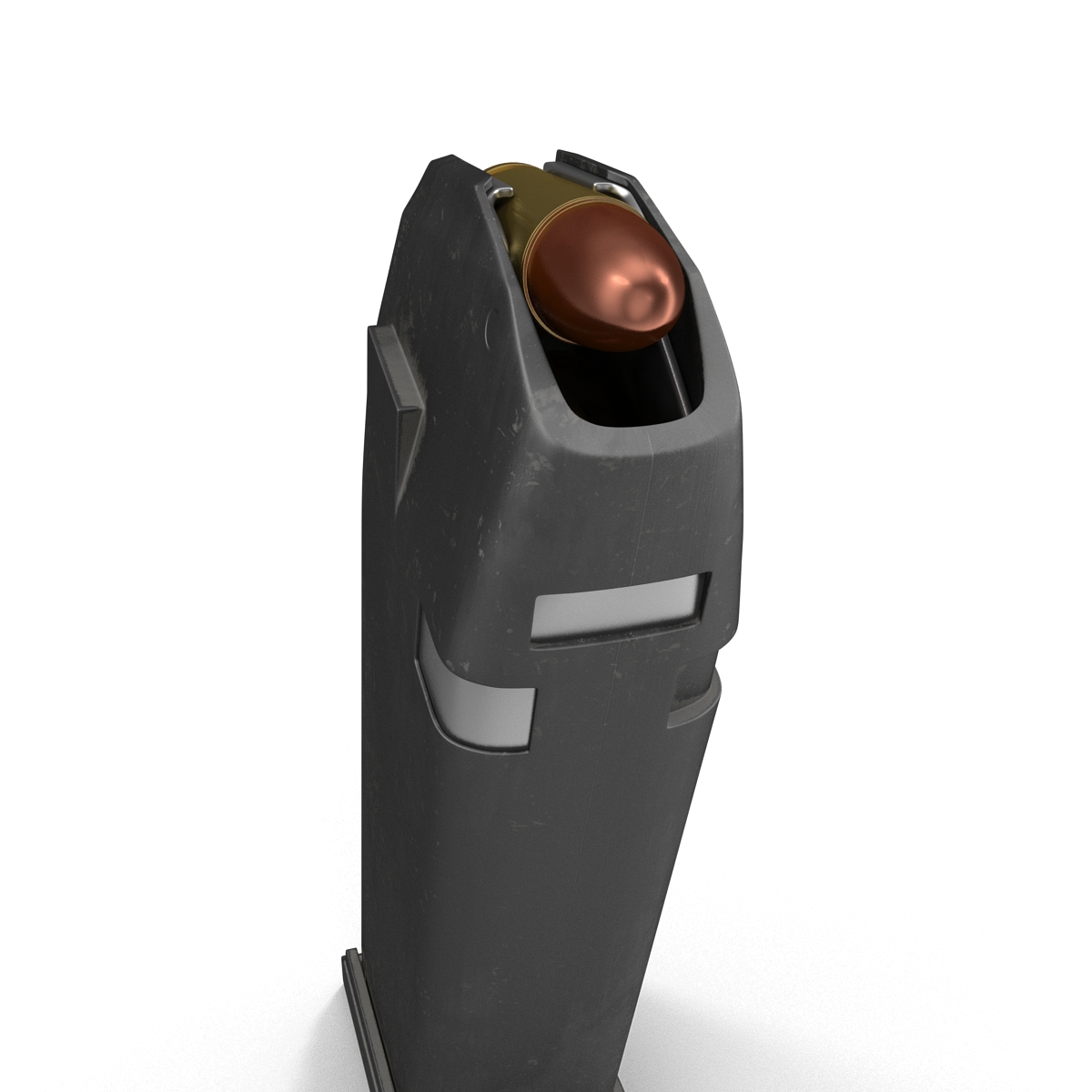 3D 9mm Ammo Clip model