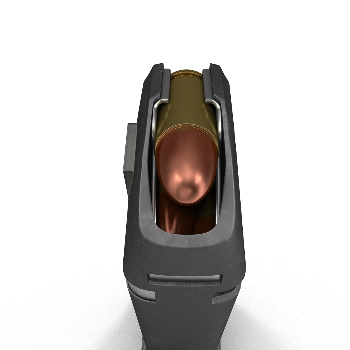 3D 9mm Ammo Clip model