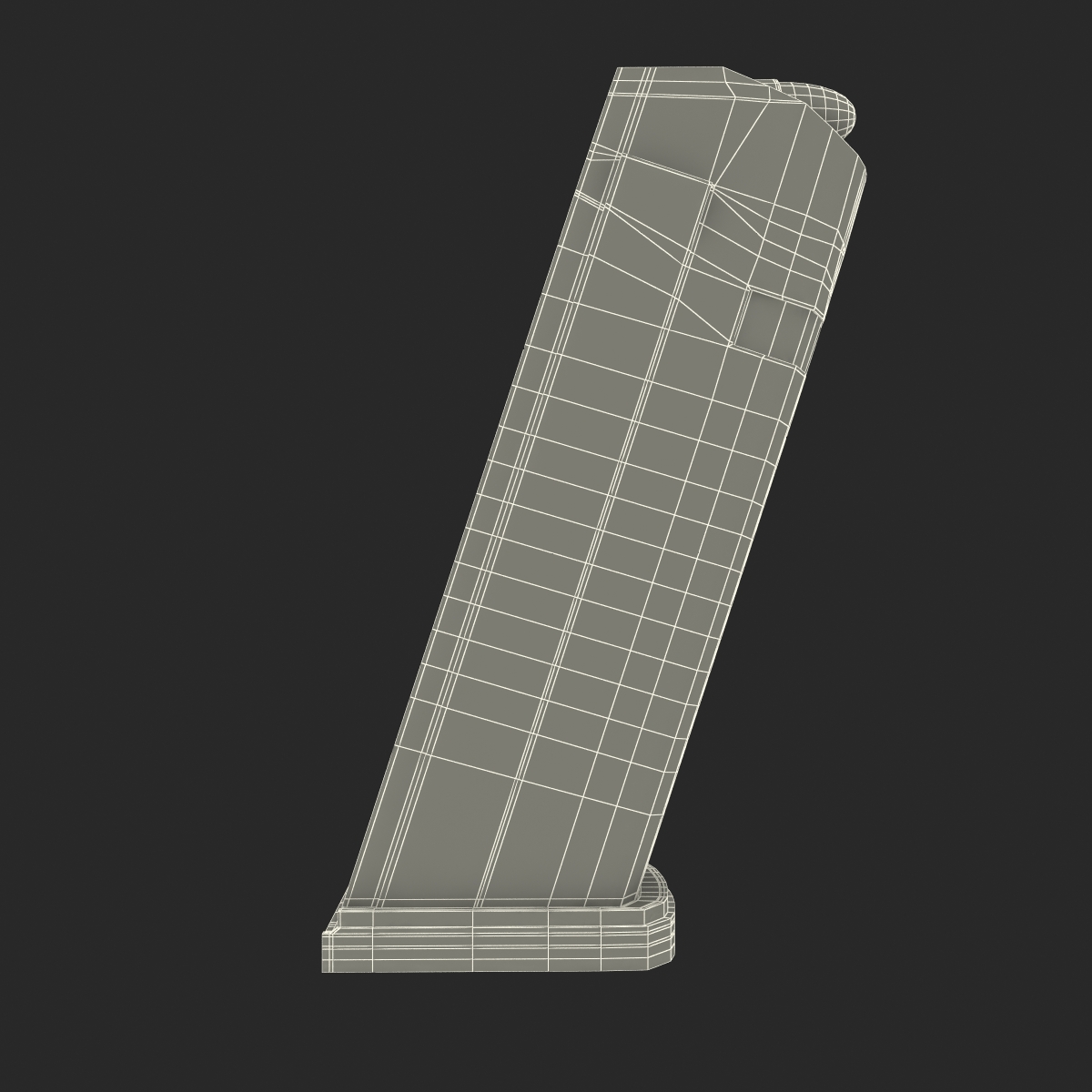 3D 9mm Ammo Clip model