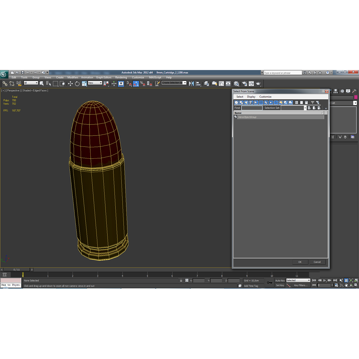 3D model 9mm Cartridge 2