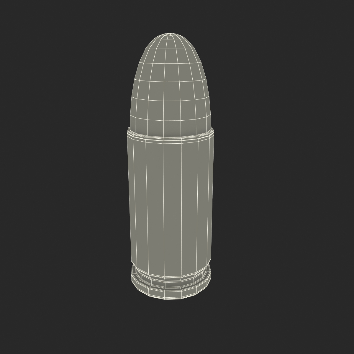 3D model 9mm Cartridge 2