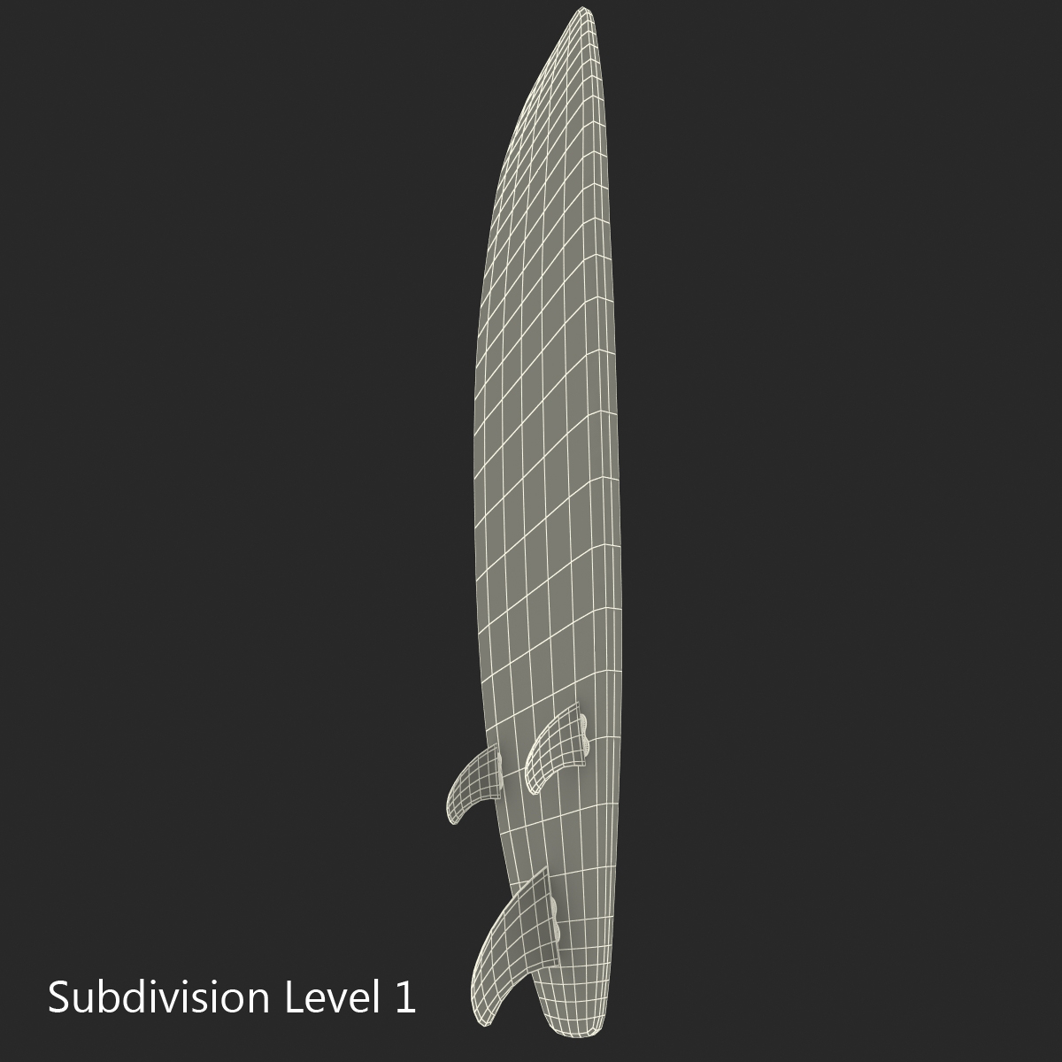 Surfboard Longboard 3D model