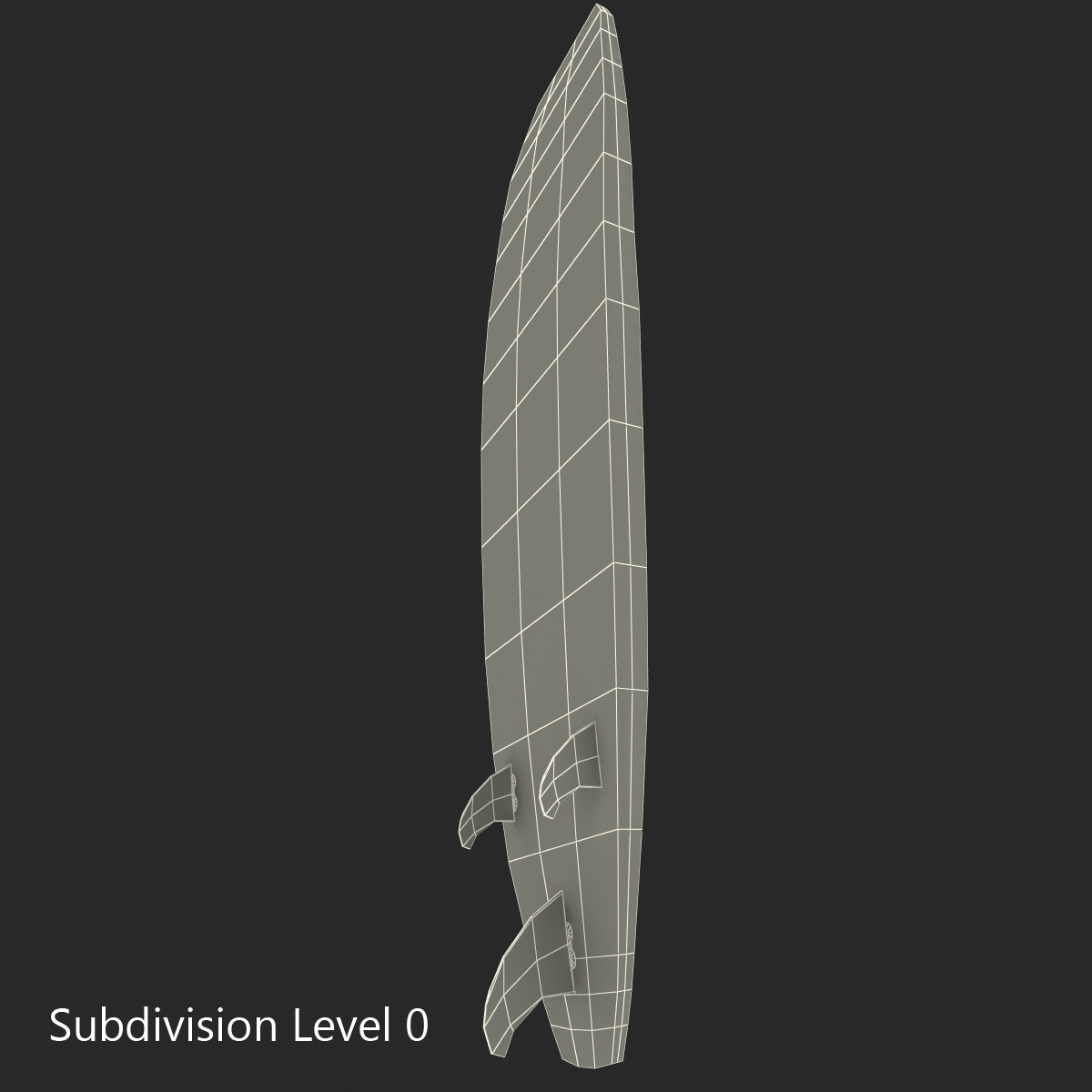 3D Surfboard Longboard 2