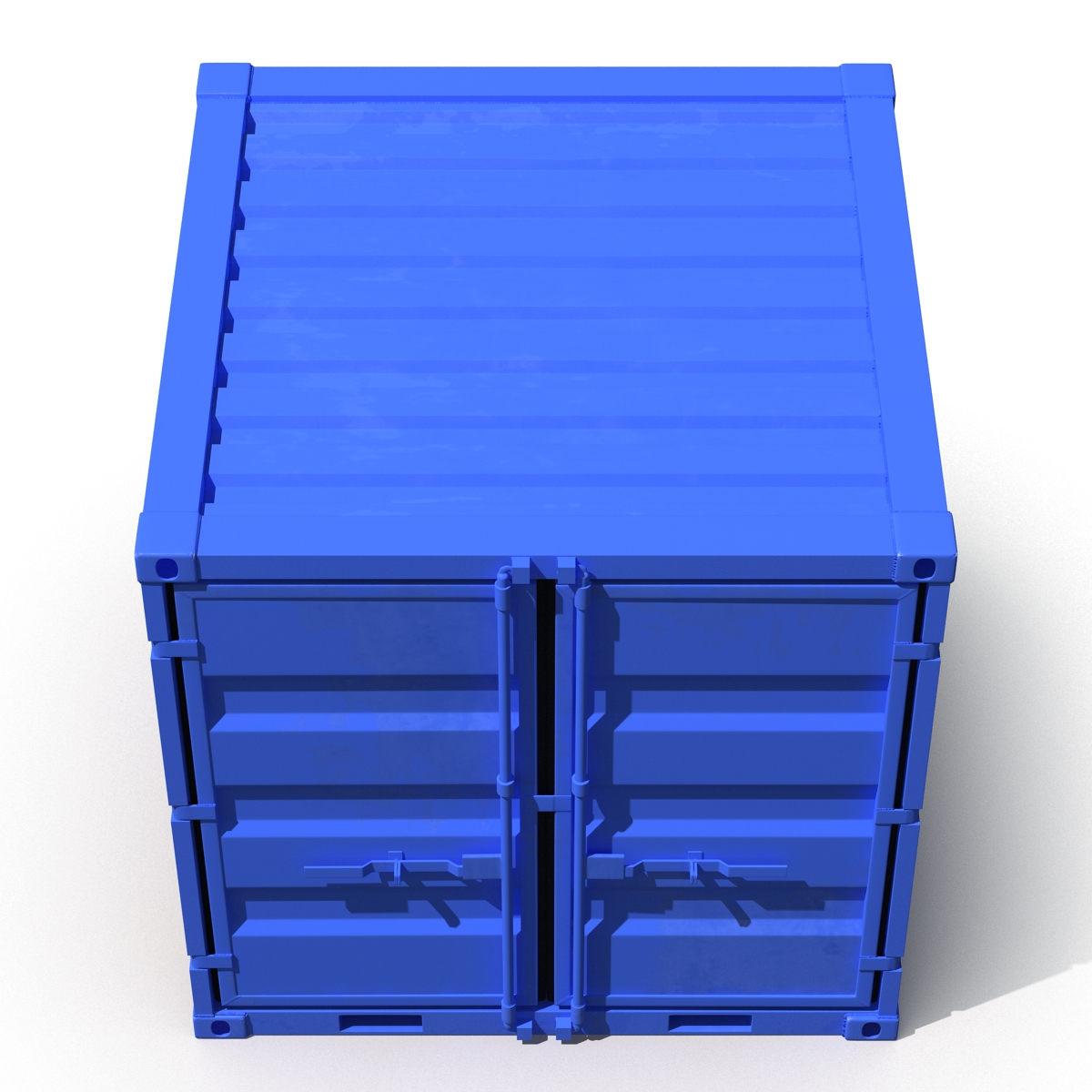 8 ft Storage Container Blue 3D