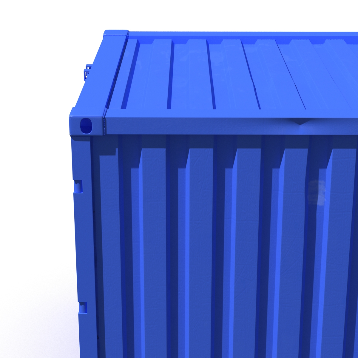 8 ft Storage Container Blue 3D