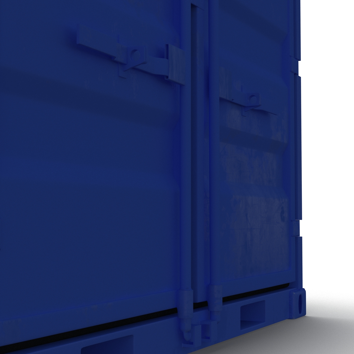 8 ft Storage Container Blue 3D