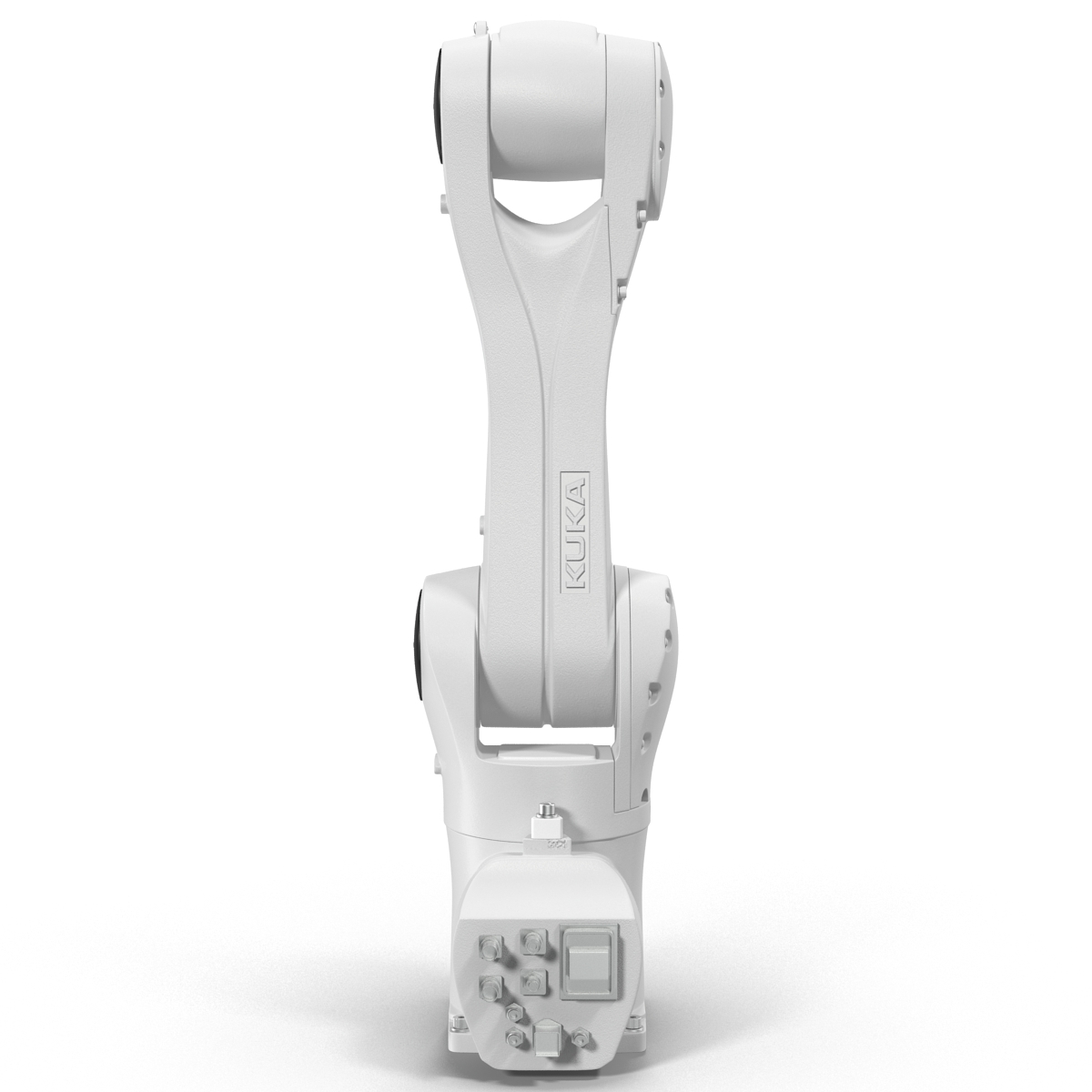 3D model Kuka Robot KR 10 R1100 White Rigged