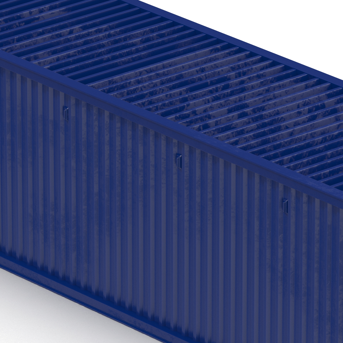 45 ft High Cube Container Blue 2 3D