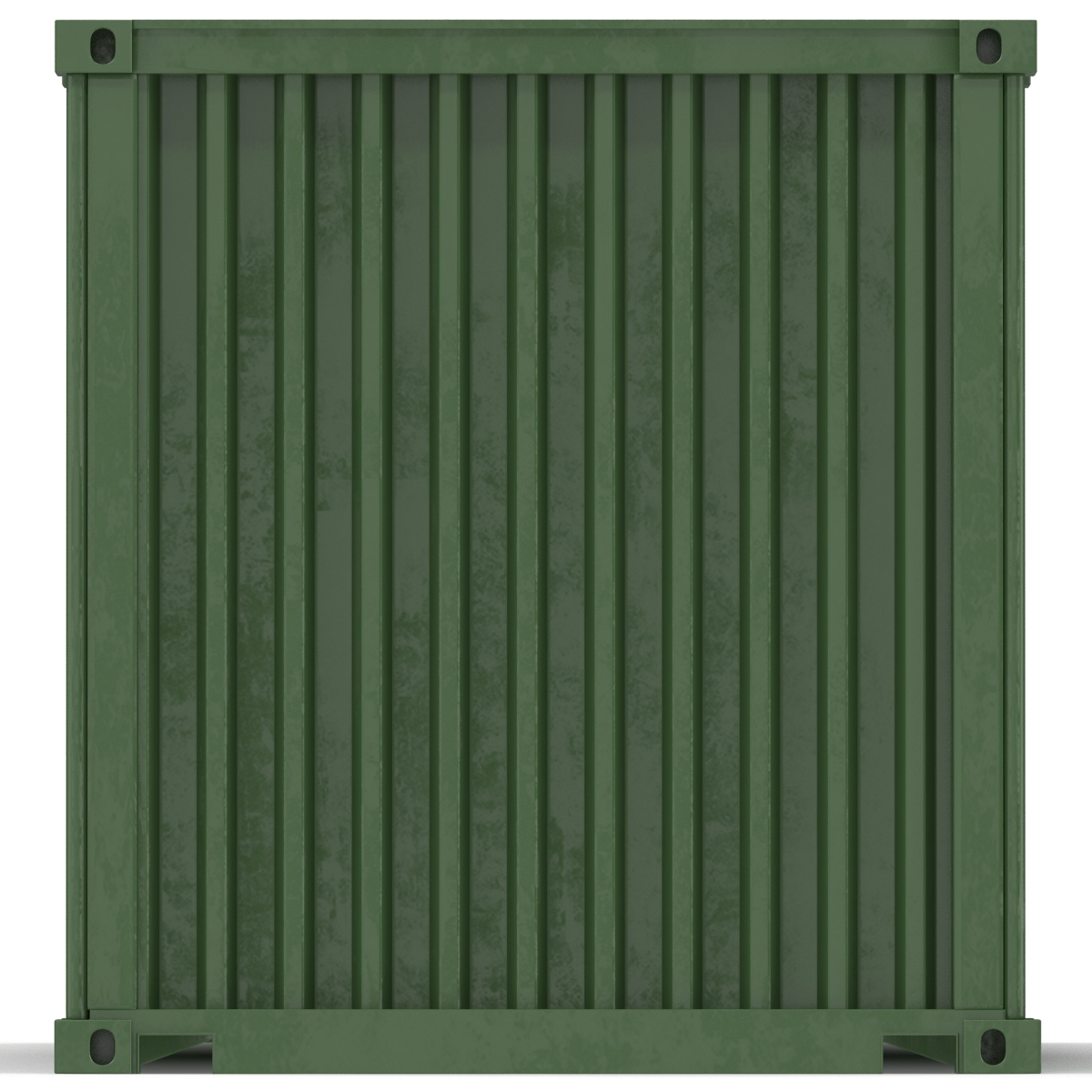 3D 45 ft High Cube Container Green