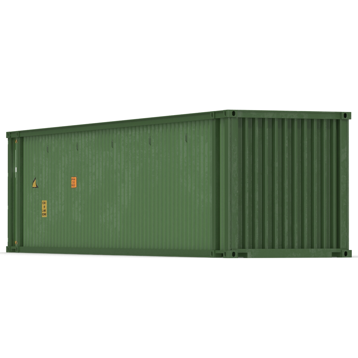 3D 45 ft High Cube Container Green