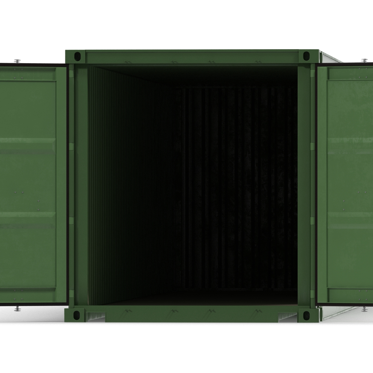 3D 45 ft High Cube Container Green