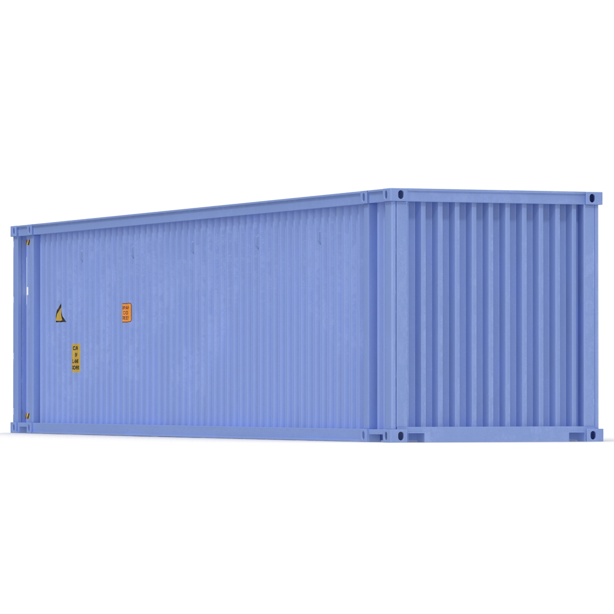 3D model 45 ft High Cube Container Blue