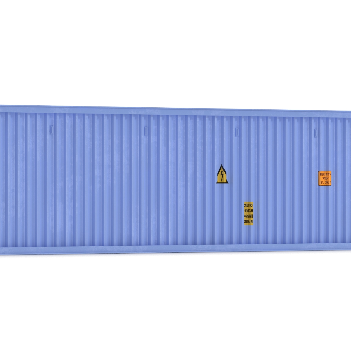 3D model 45 ft High Cube Container Blue