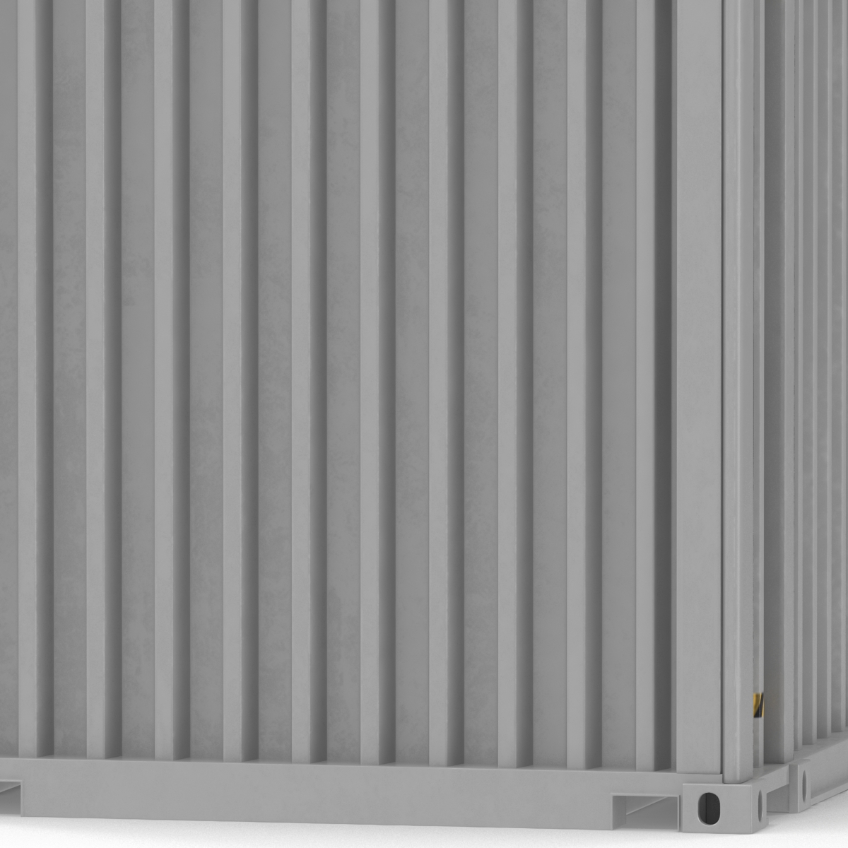 3D 45 ft High Cube Container White