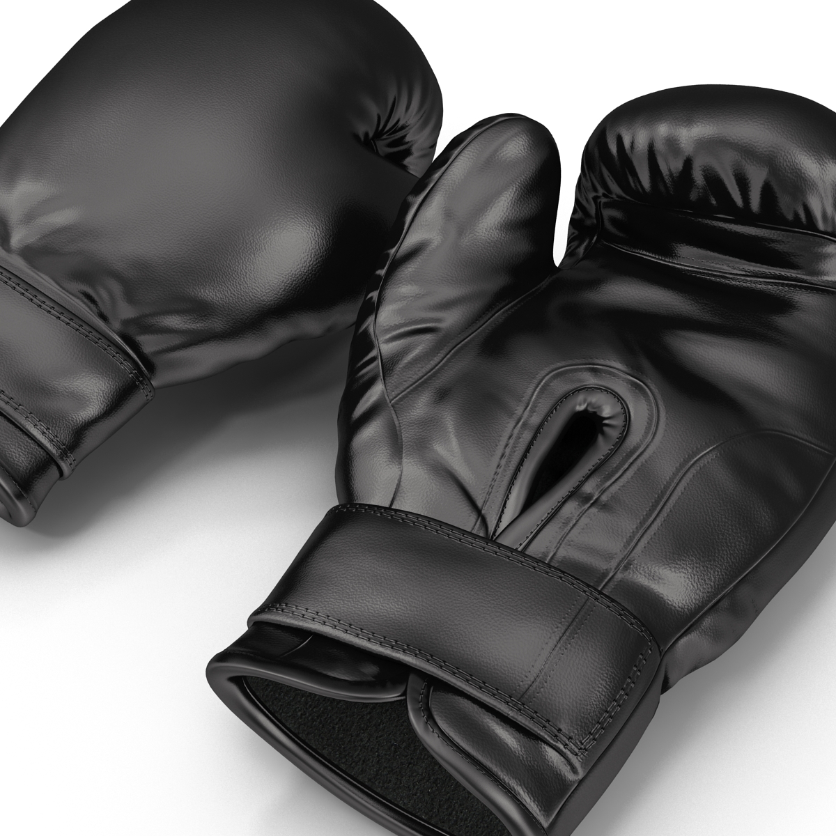 Boxing Gloves Black 3D model