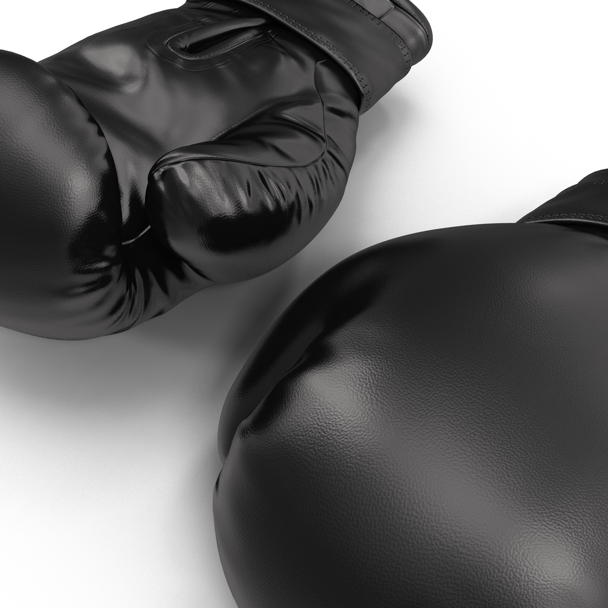 Boxing Gloves Black 3D model