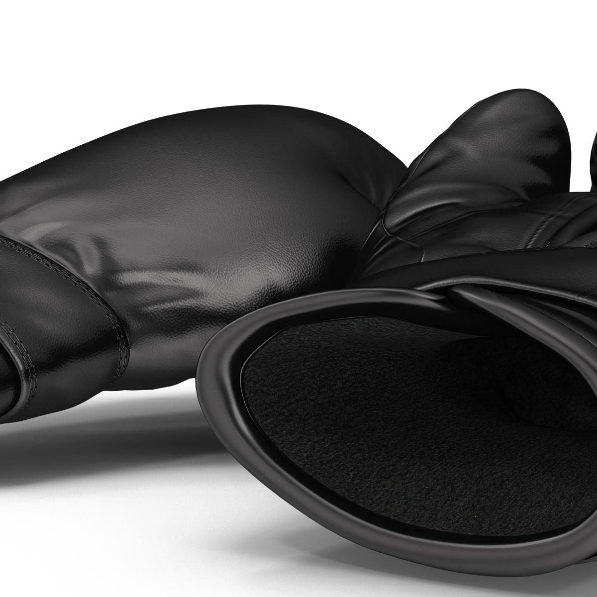 Boxing Gloves Black 3D model