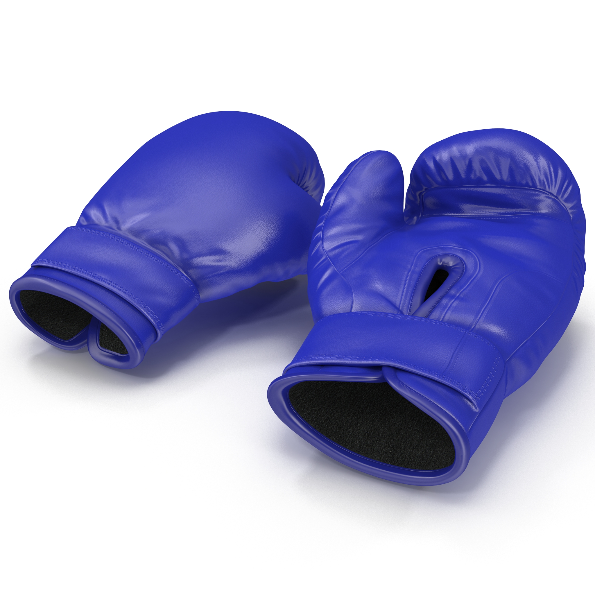 3D Boxing Gloves Blue model