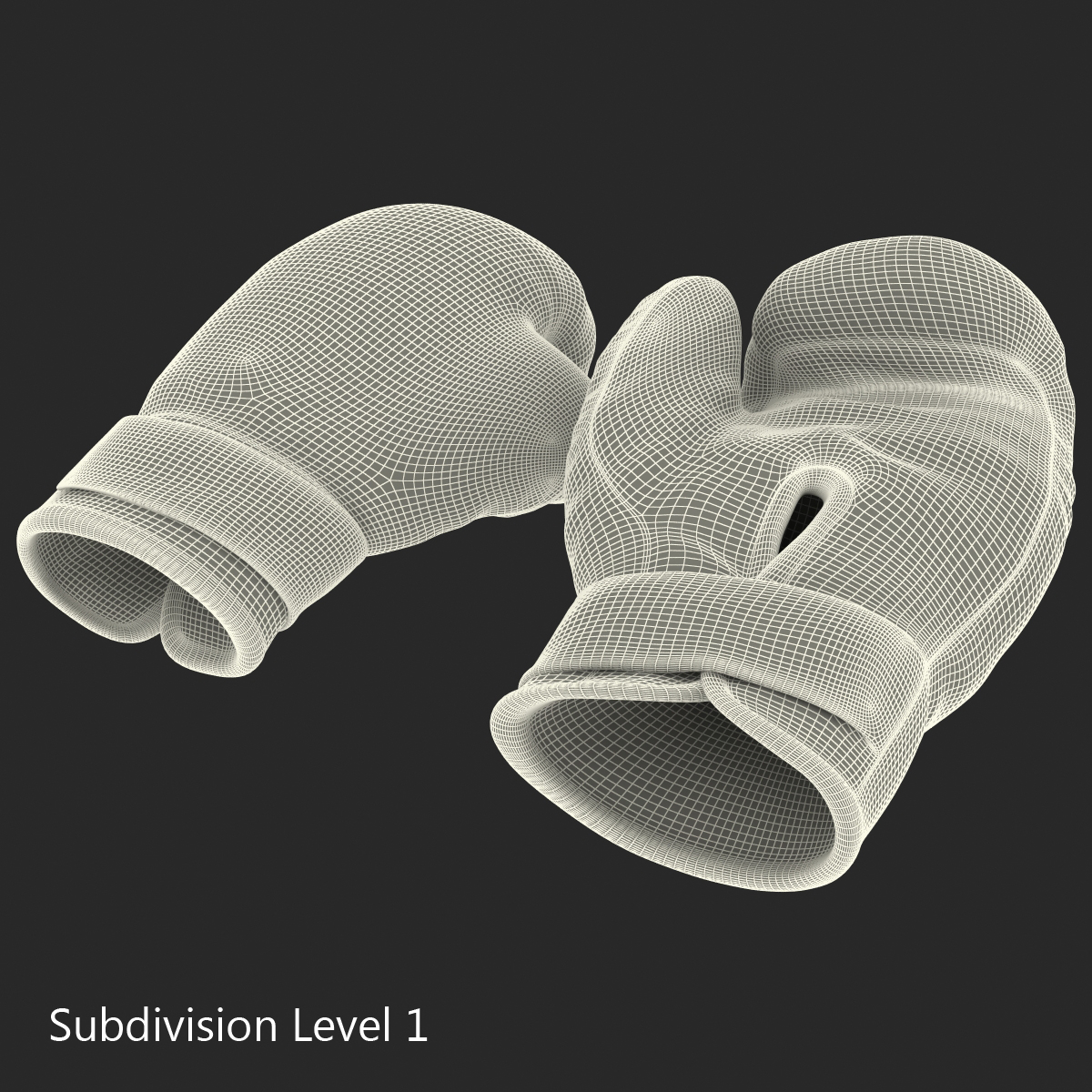 3D Boxing Gloves Blue model