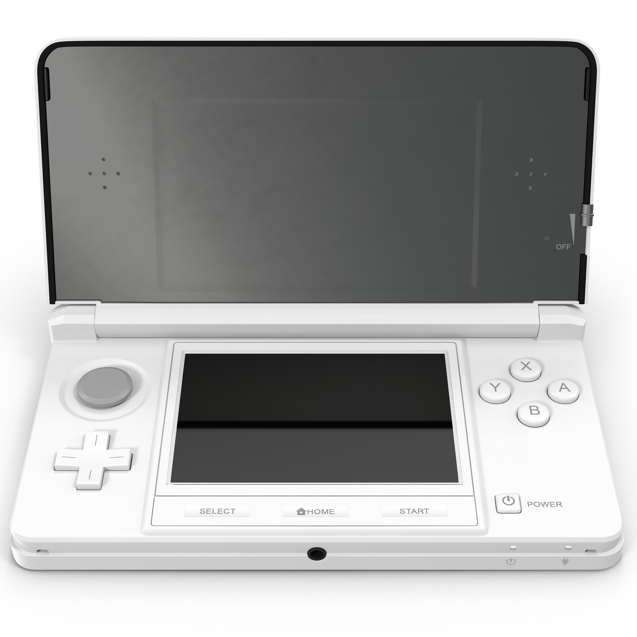 3D Nintendo 3DS White model