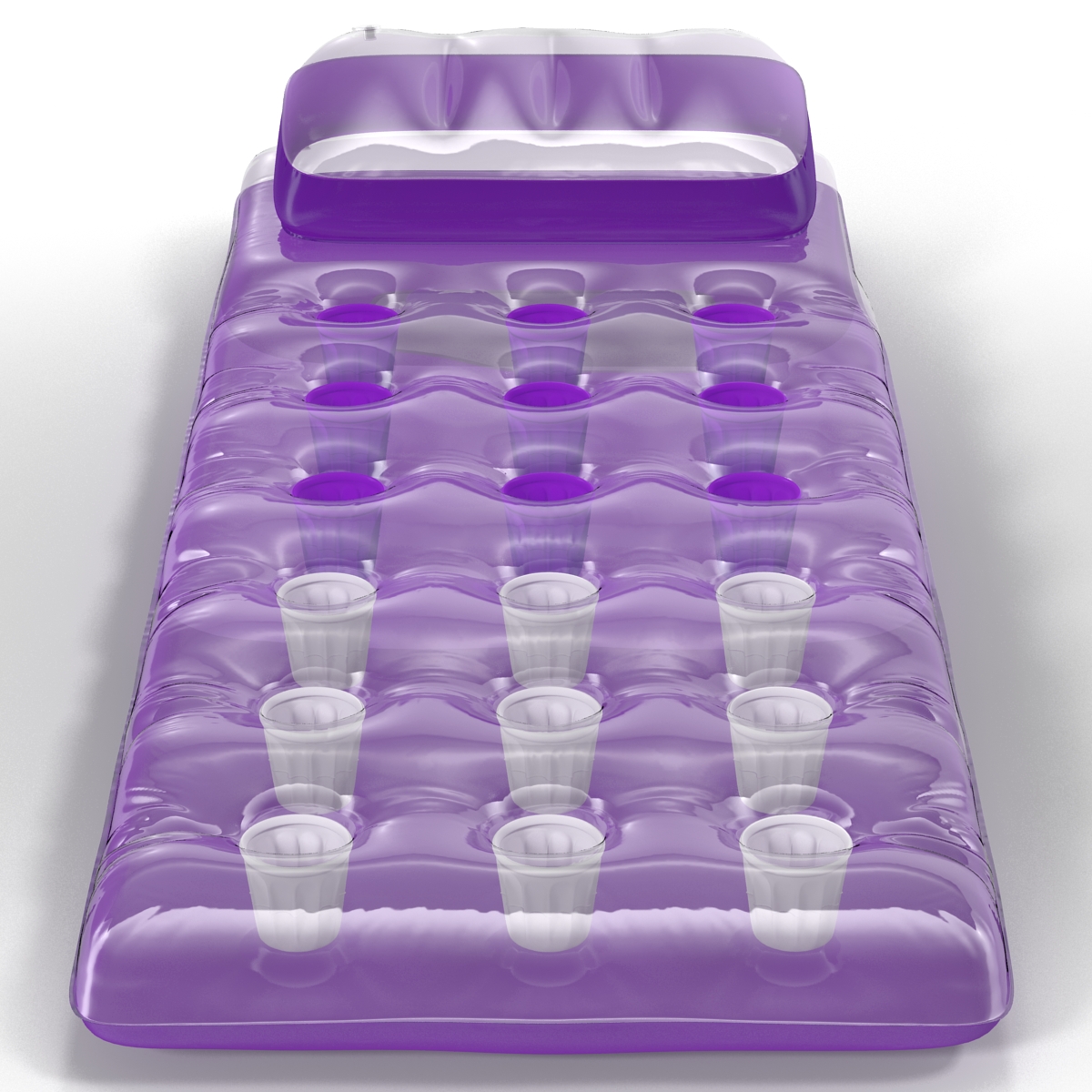 3D model Inflatable Air Mattress Purple